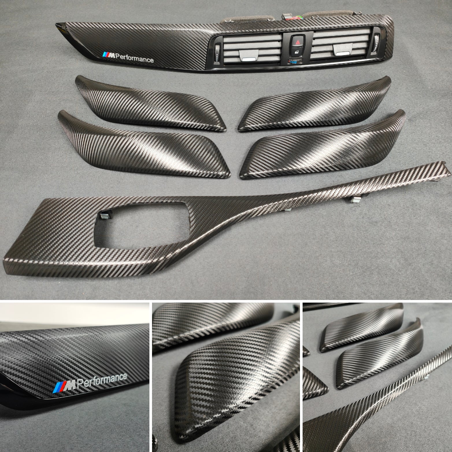 BMW F20 LCI-2 INTERIOR TRIM SET - PREMIUM TEXTURED BLACK CARBON (SALE)